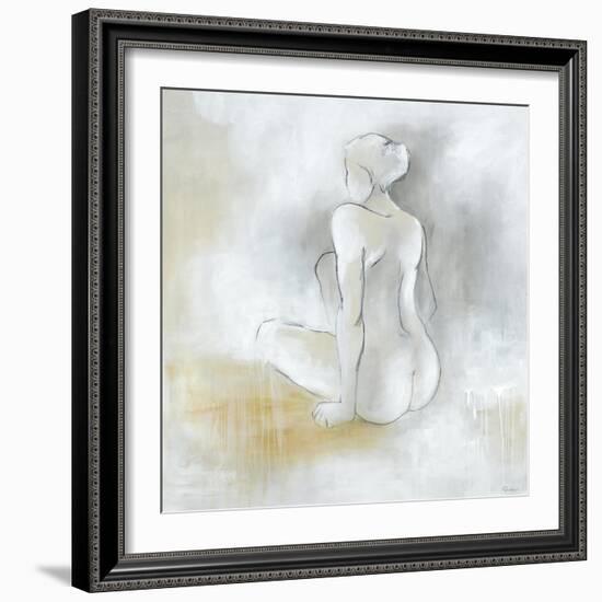 Lady Sitting-Rikki Drotar-Framed Giclee Print