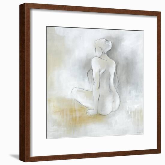 Lady Sitting-Rikki Drotar-Framed Premium Giclee Print