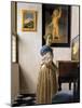 Lady Standing at the Virginal, circa 1672-73-Johannes Vermeer-Mounted Giclee Print