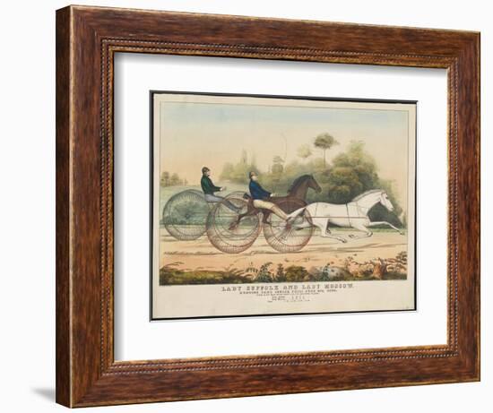 Lady Suffolk' and 'Lady Moscow', Hunting Park Course, Philadelphia, 13th June, 1850-Currier & Ives-Framed Giclee Print