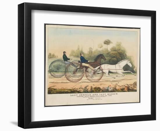 Lady Suffolk' and 'Lady Moscow', Hunting Park Course, Philadelphia, 13th June, 1850-Currier & Ives-Framed Giclee Print