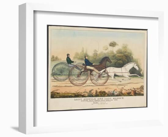 Lady Suffolk' and 'Lady Moscow', Hunting Park Course, Philadelphia, 13th June, 1850-Currier & Ives-Framed Giclee Print