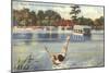 Lady Swimmer, Silver Springs, Florida-null-Mounted Art Print