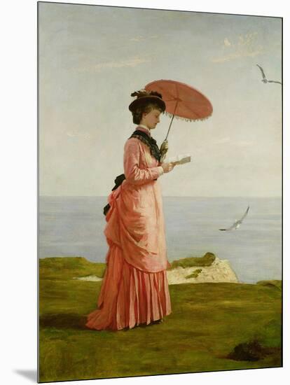 Lady Tennyson on Afton Downs, Freshwater Bay, Isle of Wight-Valentine Cameron Prinsep-Mounted Giclee Print