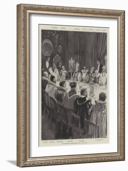 Lady Tweedmouth's Costume Dinner Party at Brook House-Amedee Forestier-Framed Giclee Print