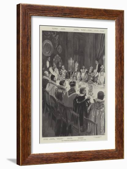 Lady Tweedmouth's Costume Dinner Party at Brook House-Amedee Forestier-Framed Giclee Print