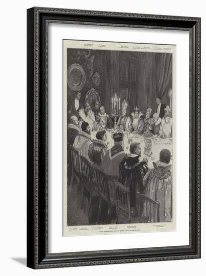 Lady Tweedmouth's Costume Dinner Party at Brook House-Amedee Forestier-Framed Giclee Print