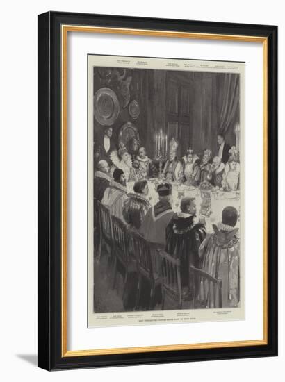 Lady Tweedmouth's Costume Dinner Party at Brook House-Amedee Forestier-Framed Giclee Print