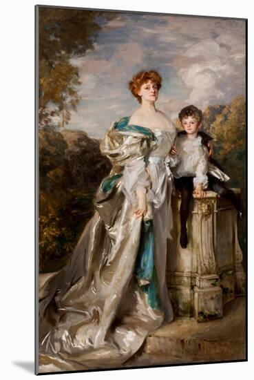 Lady Warwick and Her Son, 1905 (Oil on Canvas)-John Singer Sargent-Mounted Giclee Print