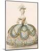 Lady Wearing Dress for a Royal Occasion, Design Attr. to Anvorious, Pub. April 1796-French-Mounted Giclee Print