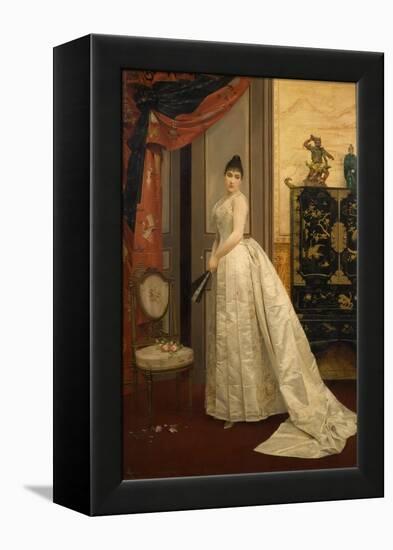 Lady with a Fan, 1888-Georges Croegaert-Framed Premier Image Canvas