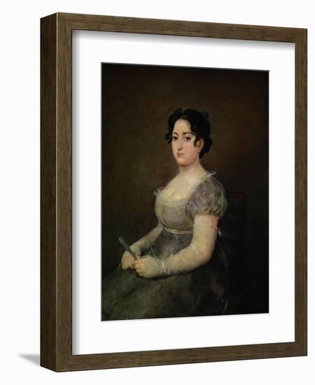 Lady with a Fan-Francisco de Goya-Framed Giclee Print