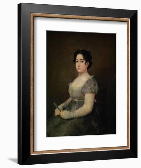 Lady with a Fan-Francisco de Goya-Framed Giclee Print