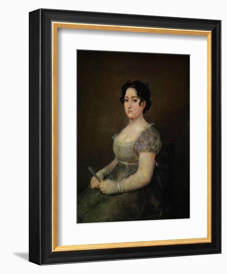 Lady with a Fan-Francisco de Goya-Framed Giclee Print