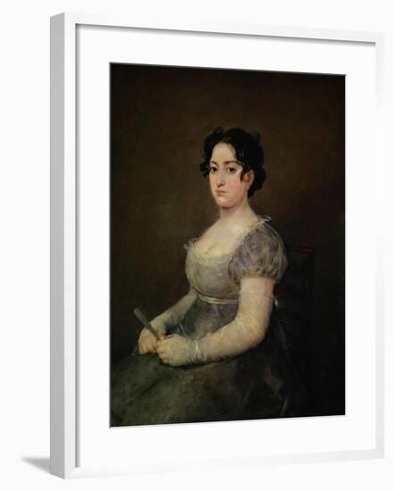 Lady with a Fan-Francisco de Goya-Framed Giclee Print