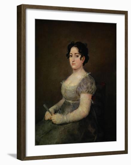 Lady with a Fan-Francisco de Goya-Framed Giclee Print