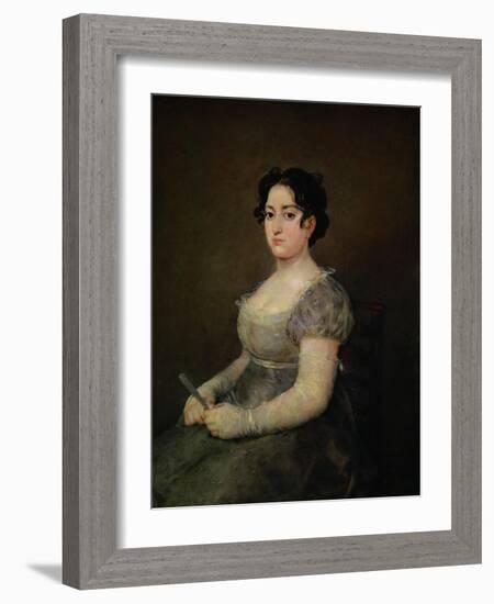 Lady with a Fan-Francisco de Goya-Framed Giclee Print