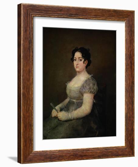 Lady with a Fan-Francisco de Goya-Framed Giclee Print