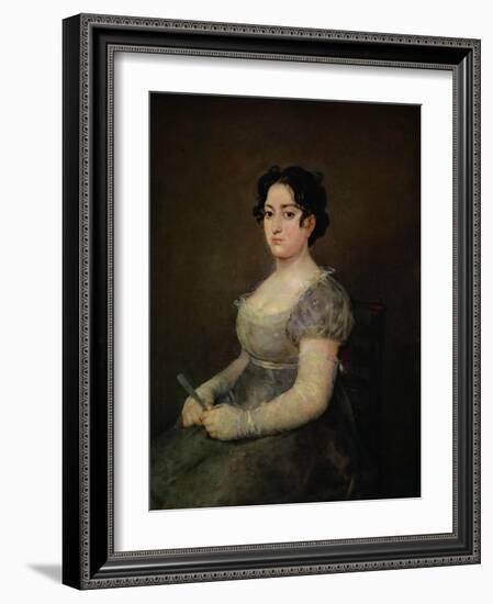 Lady with a Fan-Francisco de Goya-Framed Giclee Print