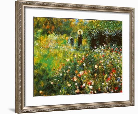 Lady with a Parasol, c.1875-Pierre-Auguste Renoir-Framed Art Print