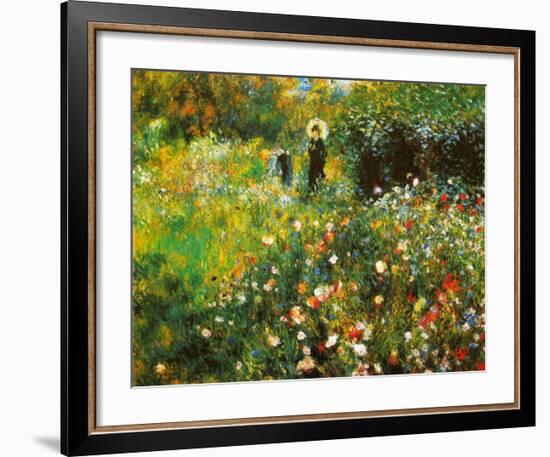 Lady with a Parasol, c.1875-Pierre-Auguste Renoir-Framed Art Print