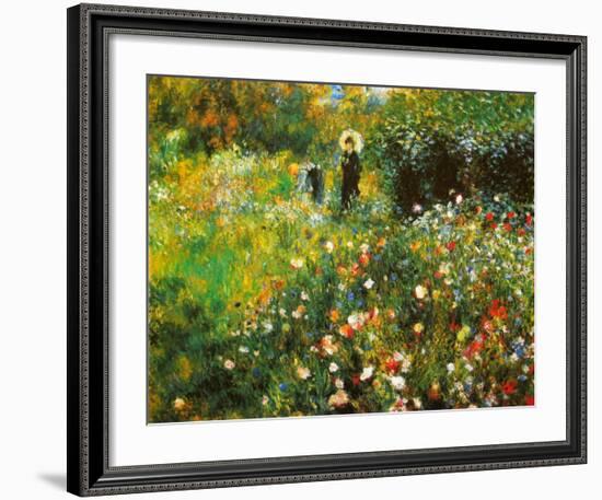 Lady with a Parasol, c.1875-Pierre-Auguste Renoir-Framed Art Print