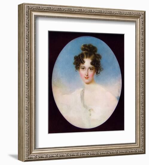 Lady with a Pearl Necklet-Moritz Michael Daffinger-Framed Collectable Print