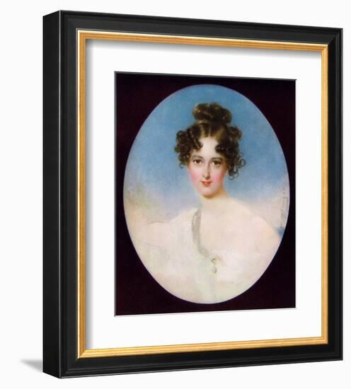 Lady with a Pearl Necklet-Moritz Michael Daffinger-Framed Collectable Print