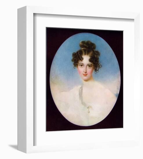 Lady with a Pearl Necklet-Moritz Michael Daffinger-Framed Collectable Print