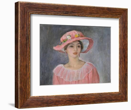 Lady with a Pink Hat-Henri Lebasque-Framed Giclee Print