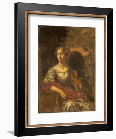 Lady with a Violin, C.1675-null-Framed Giclee Print