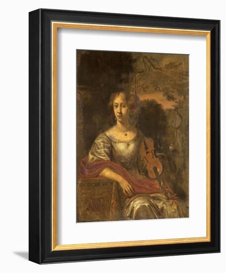 Lady with a Violin, C.1675-null-Framed Giclee Print