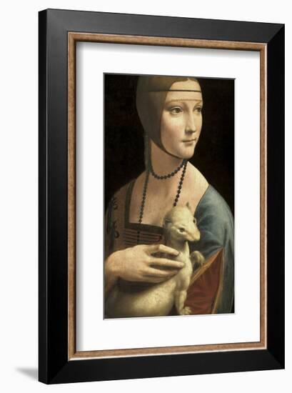 Lady with an Ermine-Leonardo da Vinci-Framed Giclee Print