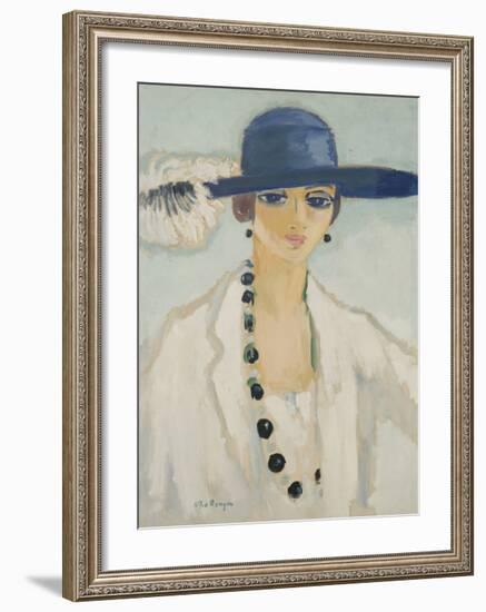 Lady with Beads, 1923-Kees van Dongen-Framed Premium Giclee Print