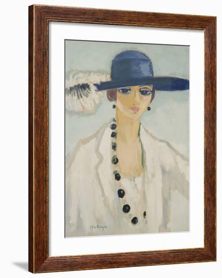 Lady with Beads, 1923-Kees van Dongen-Framed Premium Giclee Print