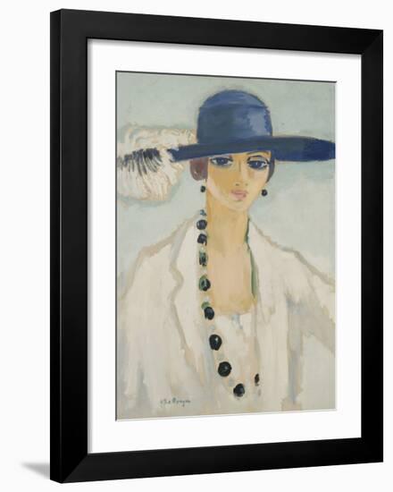 Lady with Beads, 1923-Kees van Dongen-Framed Premium Giclee Print