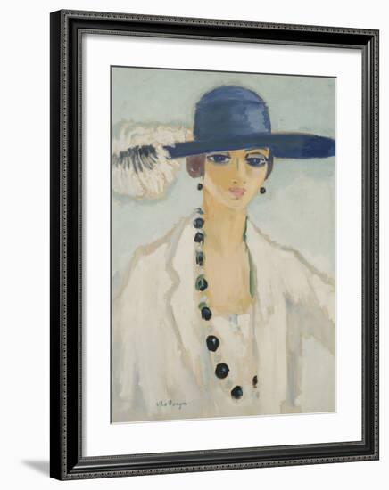 Lady with Beads, 1923-Kees van Dongen-Framed Premium Giclee Print
