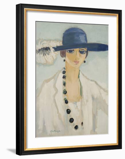 Lady with Beads, 1923-Kees van Dongen-Framed Premium Giclee Print