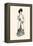 Lady With Binoculars-Charles Dana Gibson-Framed Stretched Canvas