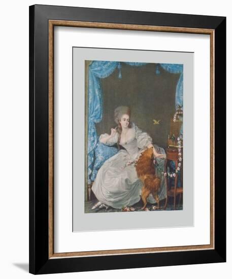 Lady with Dog and Birdcage-Thomas Gainsborough-Framed Collectable Print
