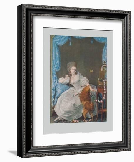 Lady with Dog and Birdcage-Thomas Gainsborough-Framed Collectable Print