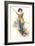 Lady with Fishing Rod-null-Framed Art Print