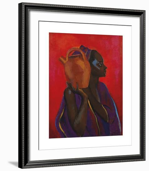 Lady with jug-Boscoe Holder-Framed Premium Giclee Print