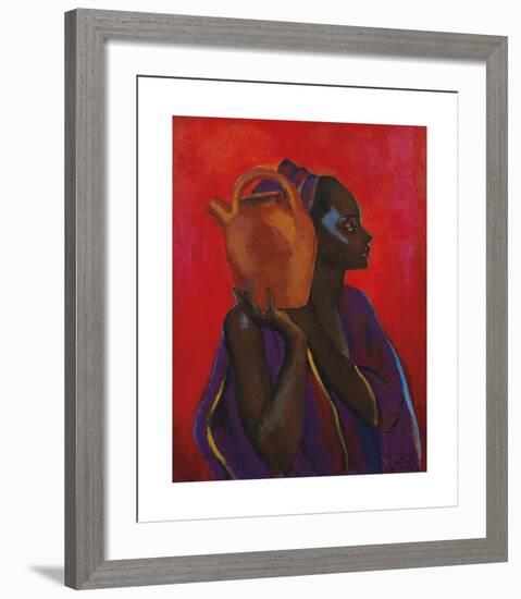 Lady with jug-Boscoe Holder-Framed Premium Giclee Print