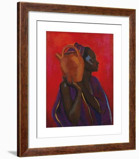 Lady with jug-Boscoe Holder-Framed Premium Giclee Print