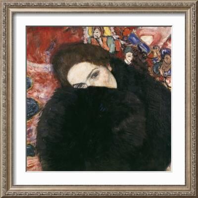 'Lady with Muff, 1916-17' Giclee Print - Gustav Klimt | Art.com
