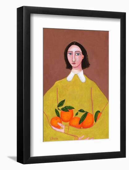 Lady with Oranges-Sharyn Bursic-Framed Photographic Print