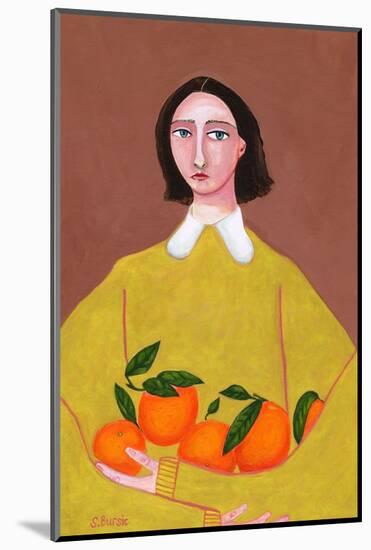 Lady with Oranges-Sharyn Bursic-Mounted Photographic Print