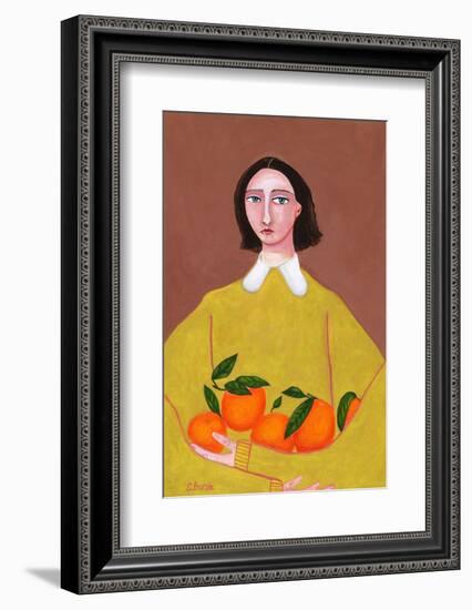 Lady with Oranges-Sharyn Bursic-Framed Photographic Print
