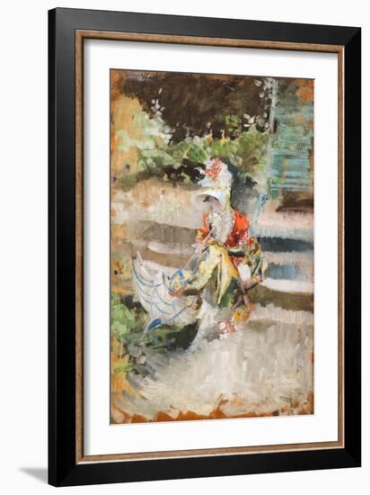 Lady with parasol, 1876 circa-Giovanni Boldini-Framed Giclee Print